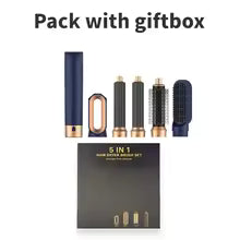 Nouveau 5 In1 Multi défriser les cheveux Styler fer à friser sèche-cheveux avec brosse à cheveux sèche-cheveux pour sèche-cheveux cheveux Multi Style