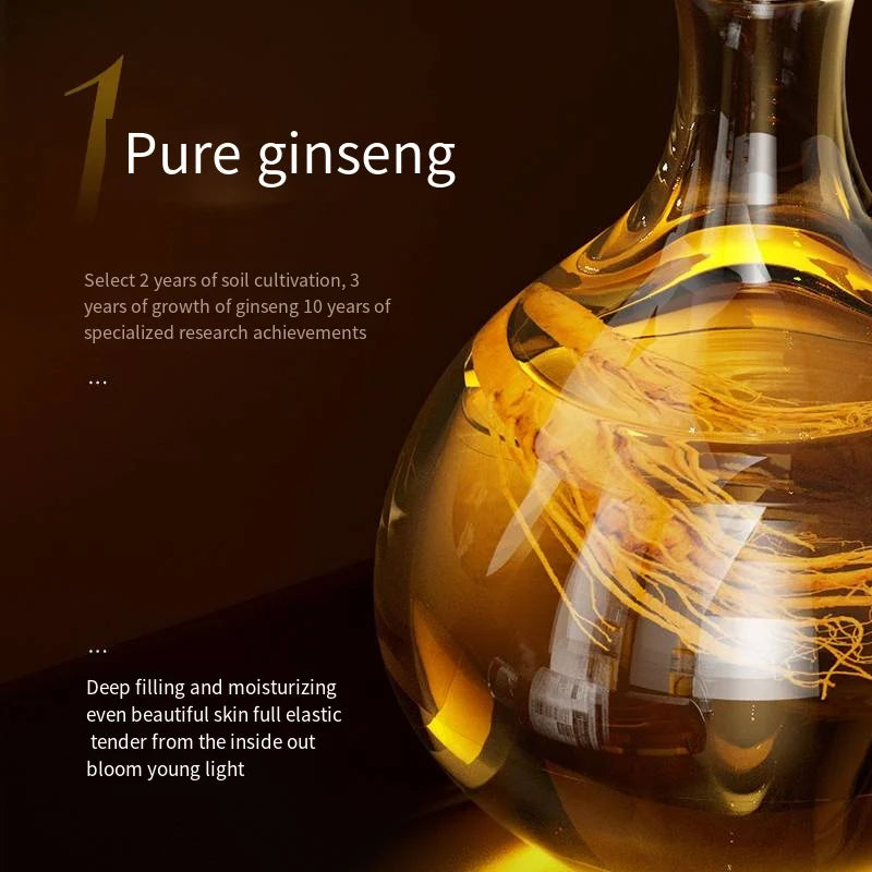 Marque privée Lady Cream Ginseng sérum pour le visage hydratant Anti-rides anti-âge raffermissant