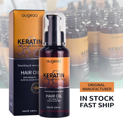 Wholesale Herbal Hair Care Treatment Nourishing Conditioning Dry Damaged Keratin Hair Oil for All Hair Types