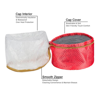 Bonnet chauffant électrique pour cheveux, bonnet de traitement thermique, bonnet auto-chauffant et étanche, soins capillaires nourrissants pour SPA
