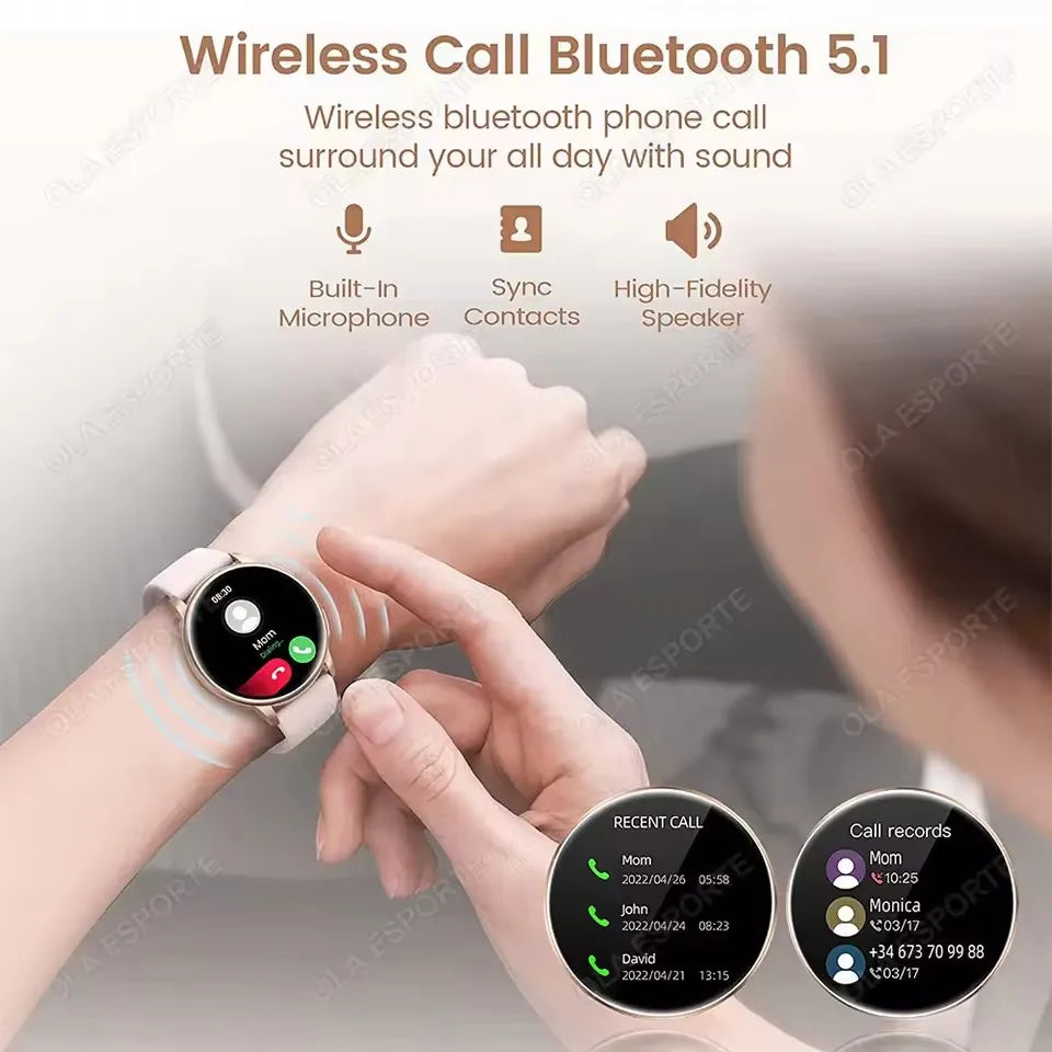 2025 nouvelles femmes SmartWatch Bluetooth appel dame montres Sport étanche fréquence cardiaque sommeil montre intelligente pour les femmes