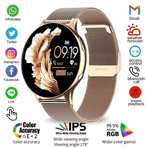 2025 nouvelles femmes SmartWatch Bluetooth appel dame montres Sport étanche fréquence cardiaque sommeil montre intelligente pour les femmes