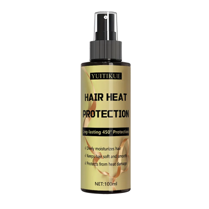 Spray de protection contre la chaleur des cheveux, protection longue durée jusqu'à 450 degrés, hydrate en profondeur les cheveux, rendant doux et lisse.