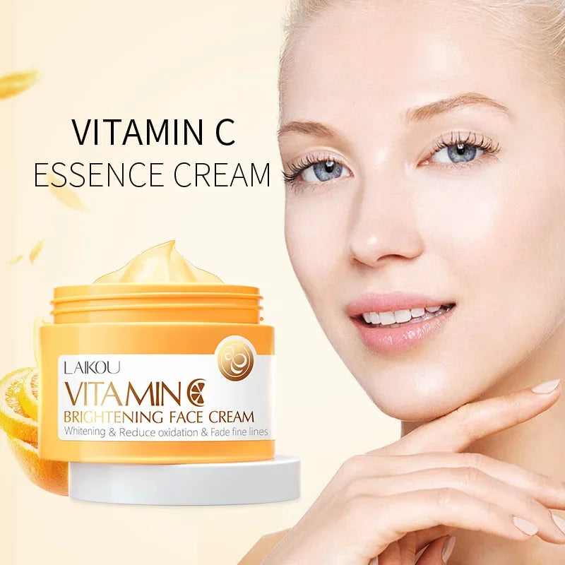 Crème de jour hydratante et nourrissante au collagène, soin de la peau lisse, sans graisse, à la vitamine C