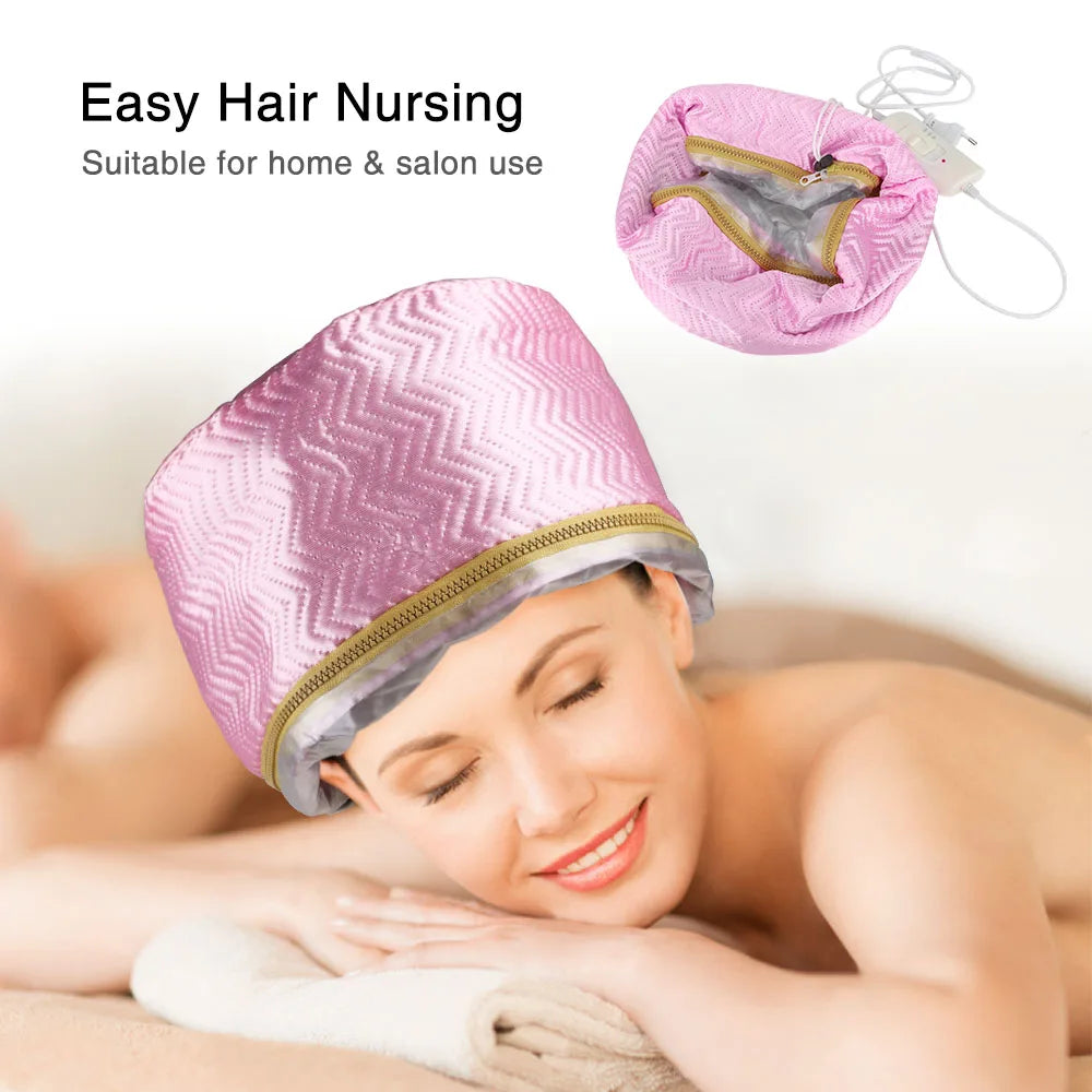 Bonnet chauffant électrique pour cheveux, bonnet de traitement thermique, bonnet auto-chauffant et étanche, soins capillaires nourrissants pour SPA