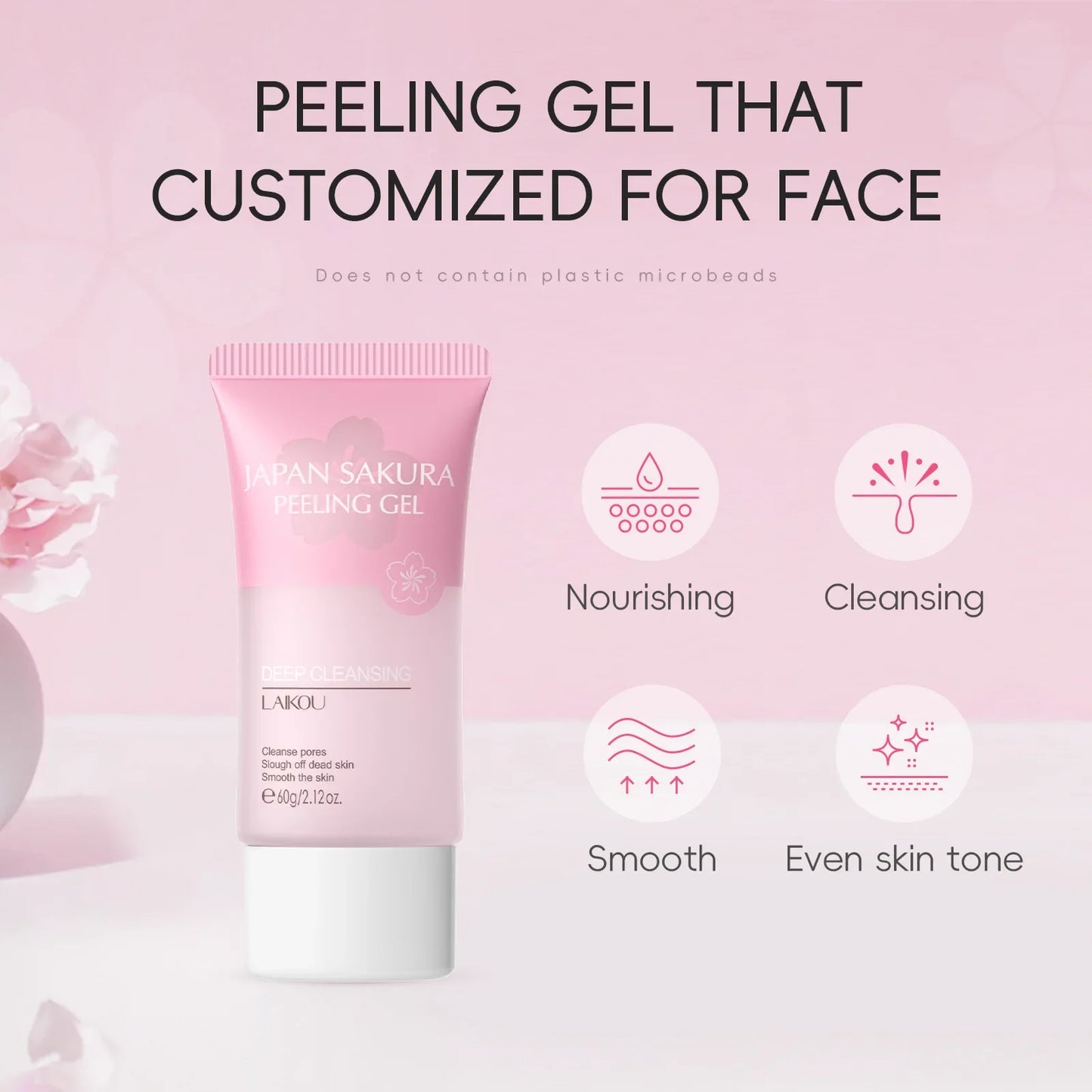 xfoliant exfoliant Peeling Gel gommage du visage hydratant nourrissant réparation gommages crème pour le visage soins de la peau