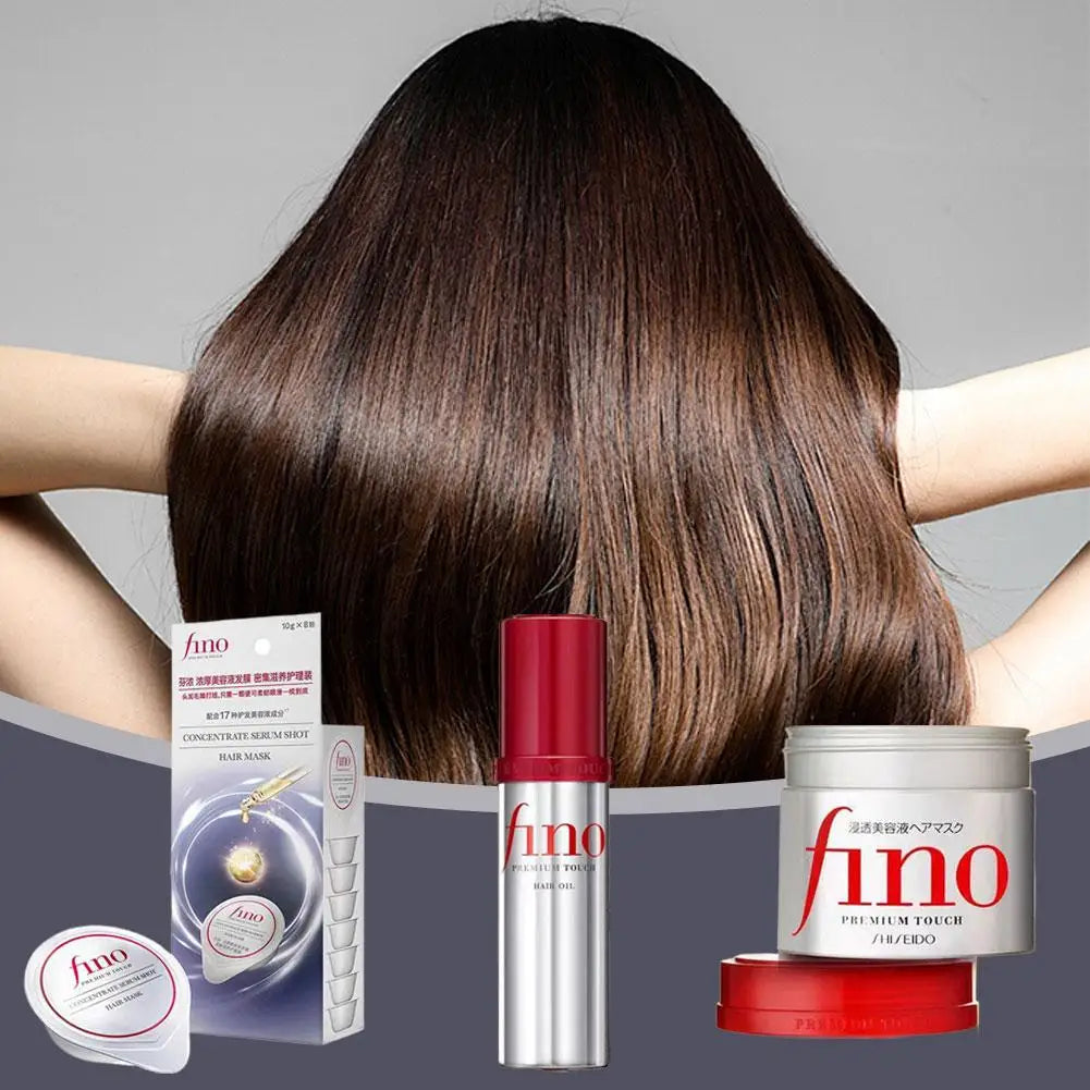 Japanese Fino Shampoo Conditioner Hair Collagen Keratin Hairs Conditioner Nourishing Dry Damaged Hair Care Repairs Hair Mask