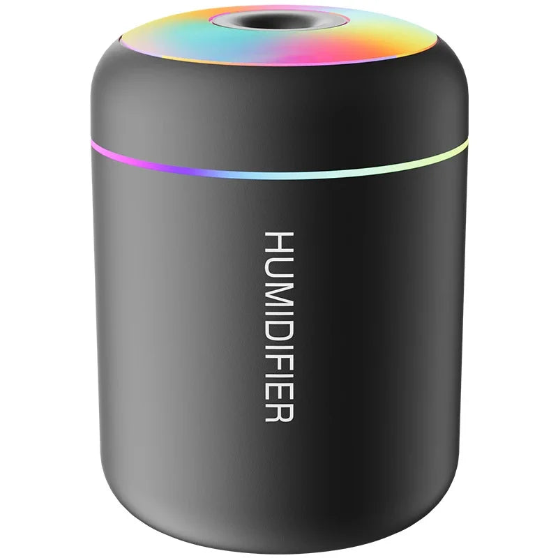 Mini humidificateur d'air électrique USB 180ML, diffuseur d'arôme, purificateur d'huile essentielle, brumisateur d'aromathérapie, lumières pour  maison, chambre à coucher