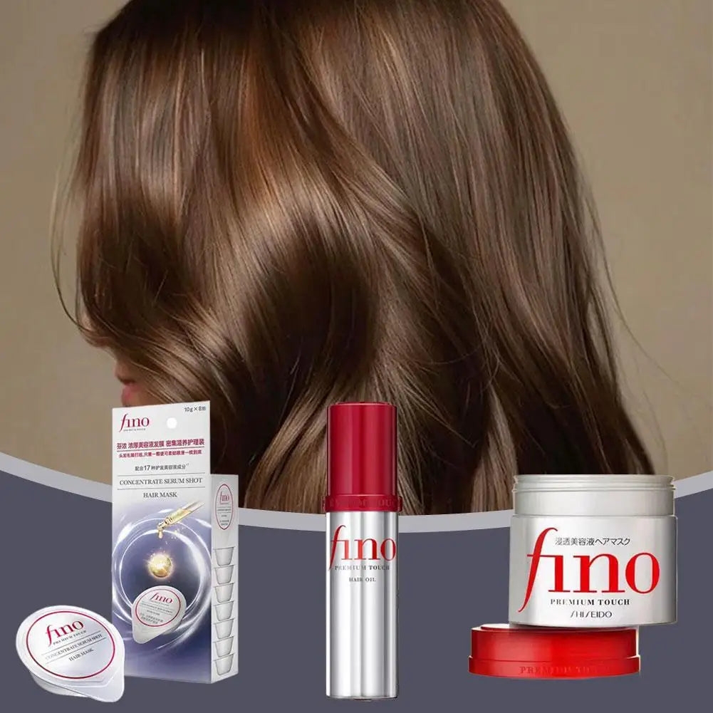 Japanese Fino Shampoo Conditioner Hair Collagen Keratin Hairs Conditioner Nourishing Dry Damaged Hair Care Repairs Hair Mask