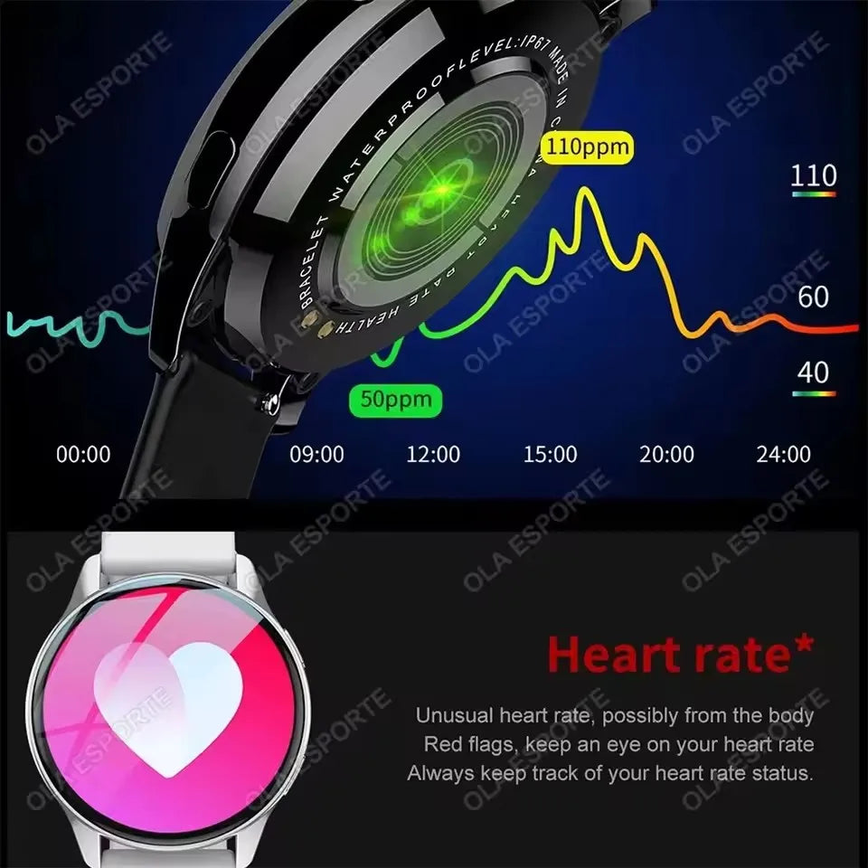 2025 nouvelles femmes SmartWatch Bluetooth appel dame montres Sport étanche fréquence cardiaque sommeil montre intelligente pour les femmes