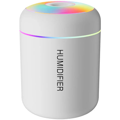 Mini humidificateur d'air électrique USB 180ML, diffuseur d'arôme, purificateur d'huile essentielle, brumisateur d'aromathérapie, lumières pour  maison, chambre à coucher