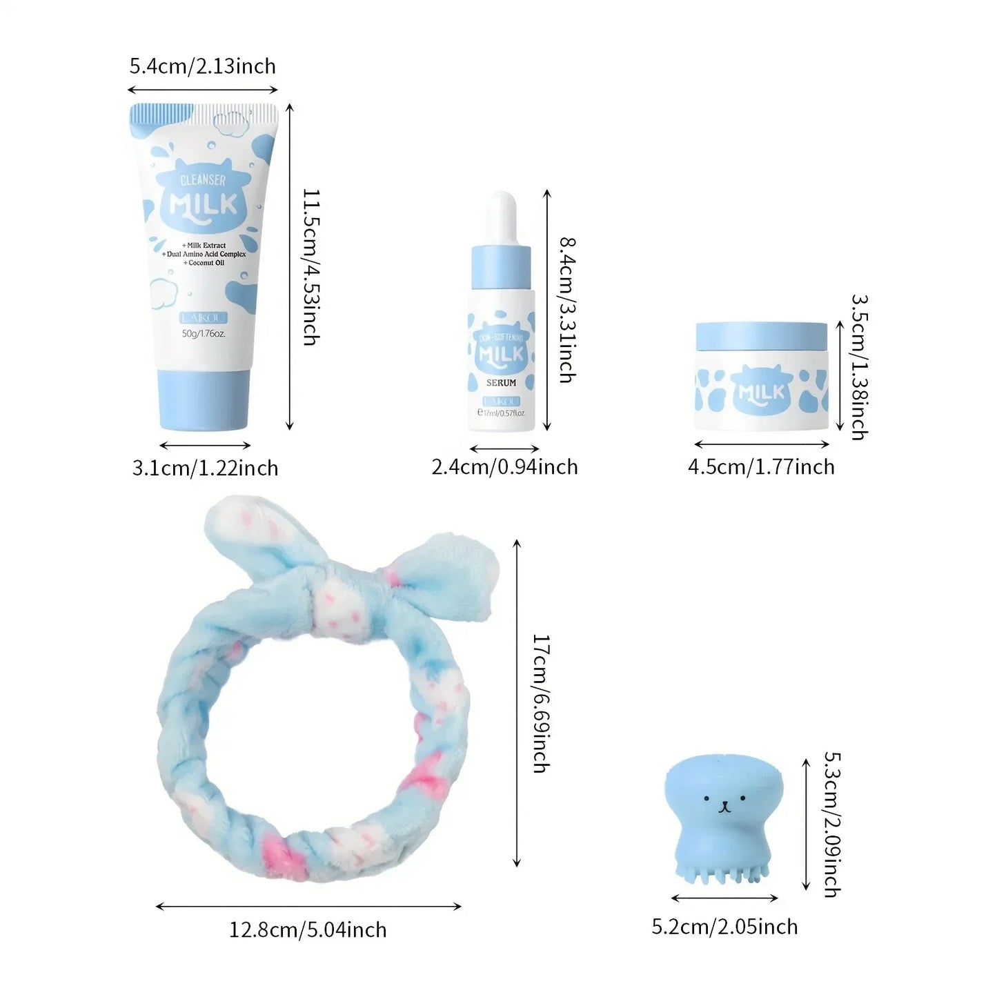 Set de soins de la peau au lait - Hypoallergénique et Hydratant