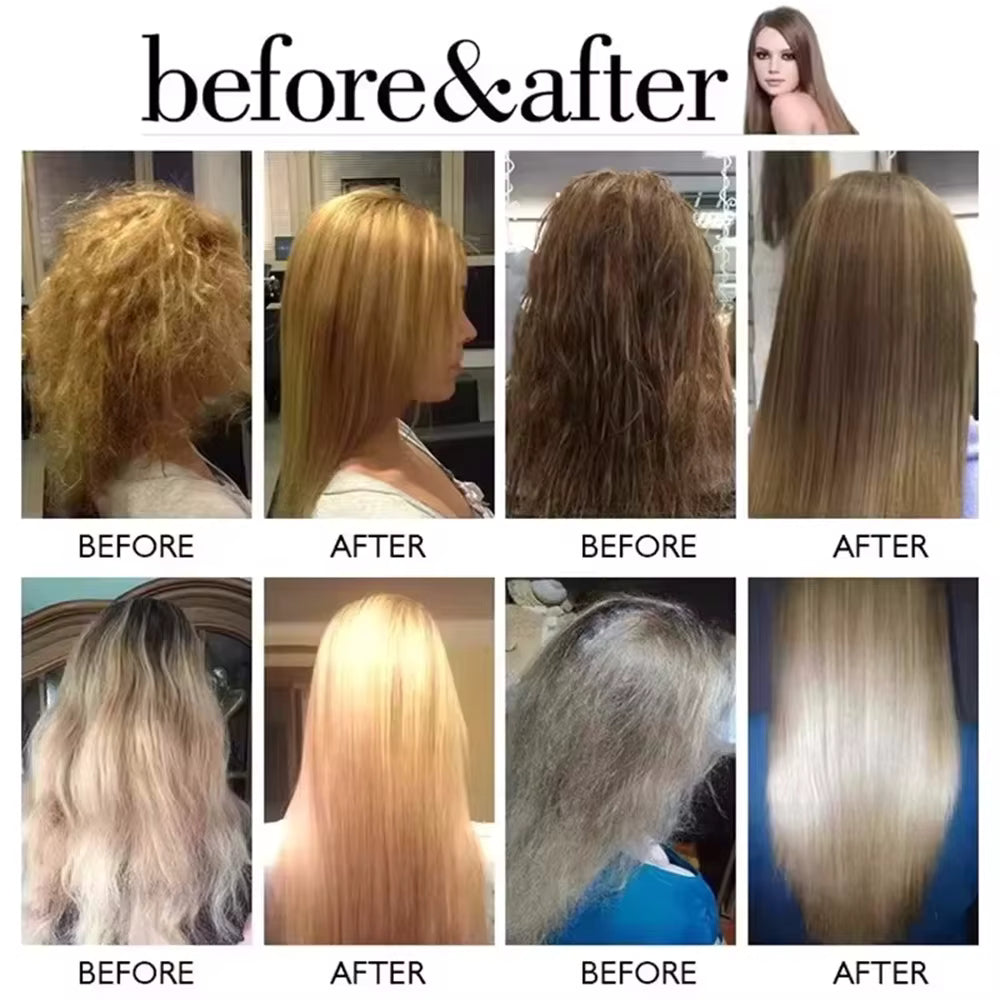 Masque capillaire magique à la kératine, réparation en 5 secondes, cheveux crépus endommagés, doux, lisse, brillant, Nutrition, hydratant en profondeur, nourrissant, soins capillaires